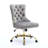 Pink W26.4 Inch Wider Seat Office Chair, Artificial Rabbit Hair Home Office Chair, With Metal Base, Adjustable Desk Chair Swivel Office Chair, Vanity Chair, Sw1875pk-1904268407