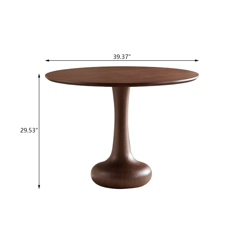 Table de salle à manger 39,37 po, H 29,53 po x L 39,37 po x l 39,37 po