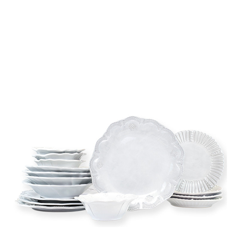 Incanto Handmade Stoneware Salad/Dessert Plate, White