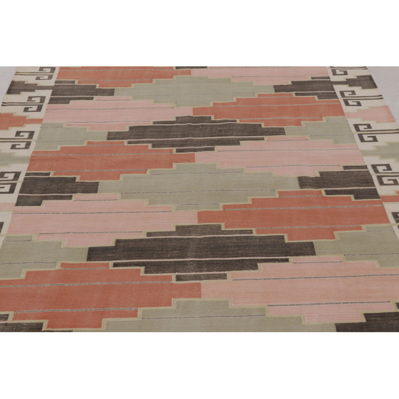 Rug & Kilim’S Contemporary Dhurrie Rug In Colorful Geometric Pattern