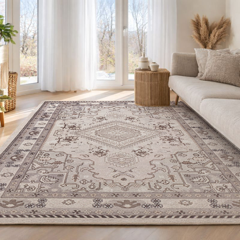 Tapis traditionnel beige et gris Orianna, 8'0" x 10'0"