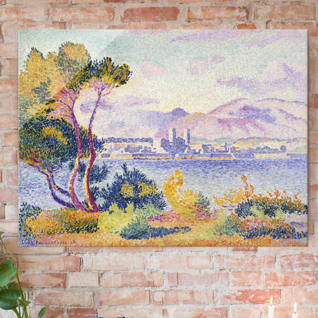 Glasbild Antibes, Nachmittag von Henri-Edmond Cross