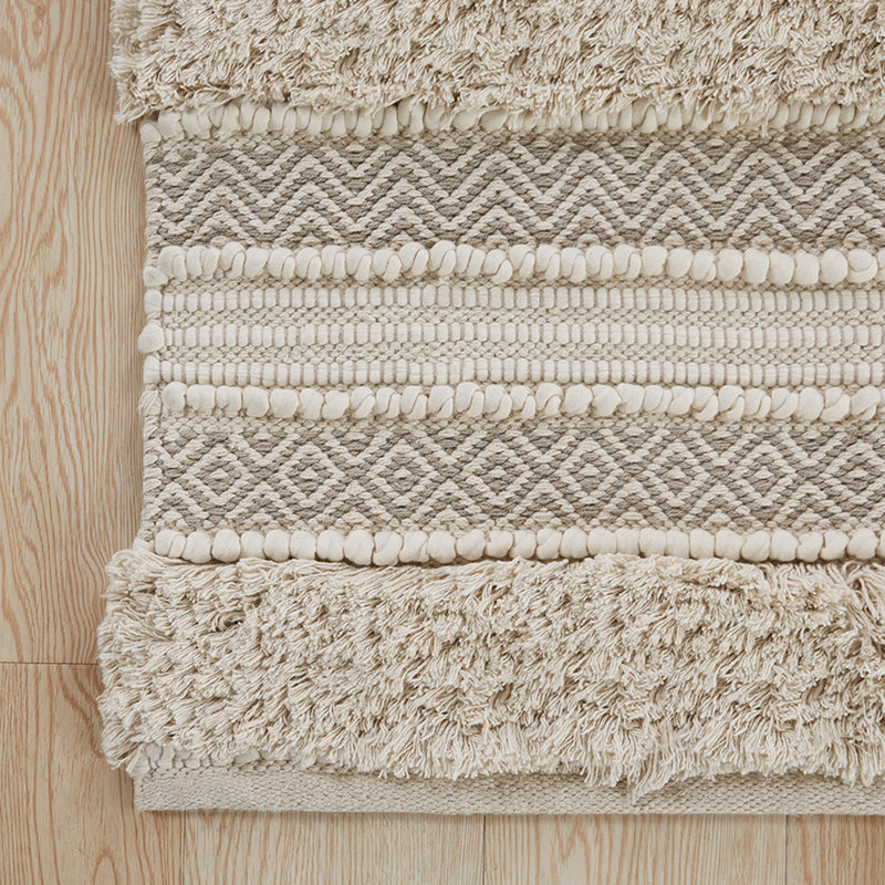Brunsville Non-Slip Bath Rug, Natural