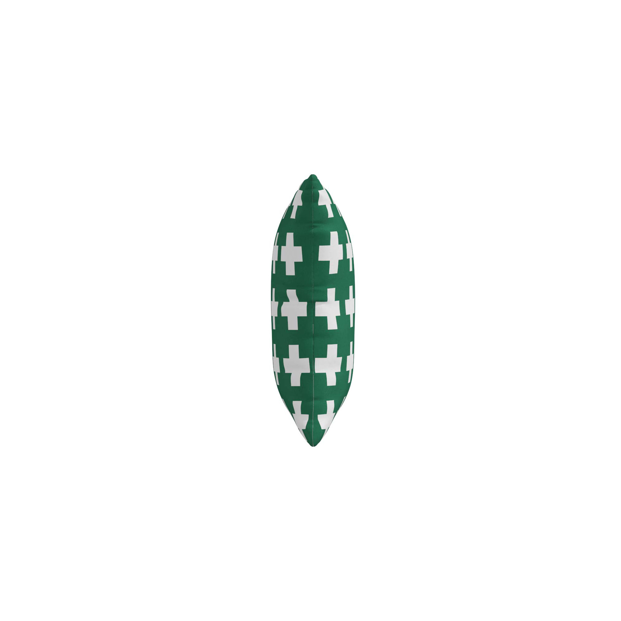 Dema Geometric Indoor/Outdoor Throw Pillow, 18" x 18", Green