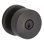 Contemporary Keyed Door Knob with Contemporary Round Rose
