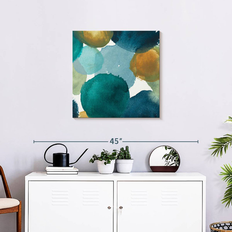 Filigrane Avery bleu sarcelle carré II