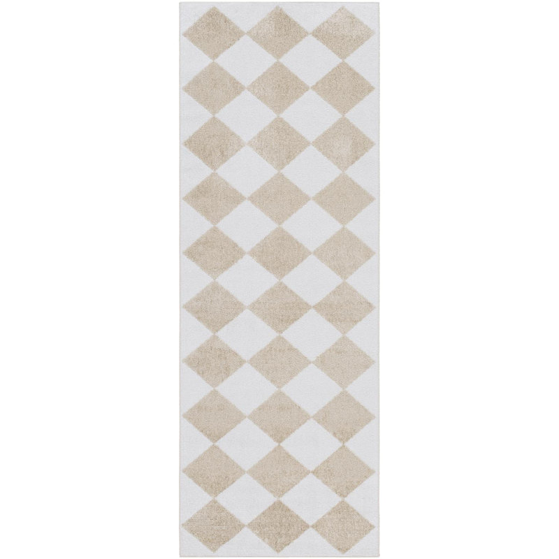 Janiaha Washable Geometric Indoor Rug, Runner 2'7" x 7'3"