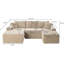 Canapés modulaires confortables Boneless Couch pour le salon, canapé modulaire en U en forme de nuage, canapé modulaire minimaliste avec assise profonde-129052865-129052868
