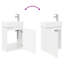 Single Bathroom Vanity with Ceramic Basin-143182522