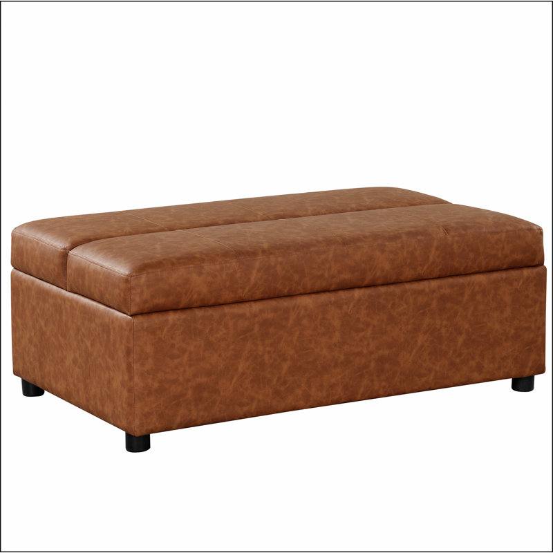 Lit escamotable pliant avec lit d'invité convertible et matelas, Brun