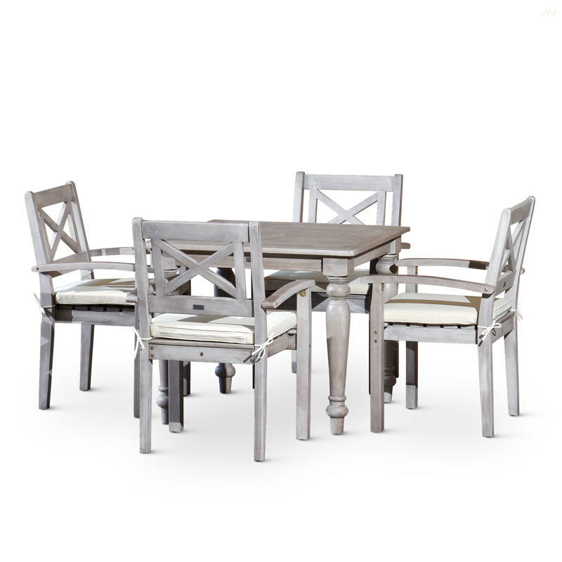 Ensemble repas carré 5 pièces