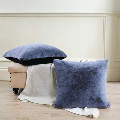Heavy Faux Fur Throw Pillow Cover