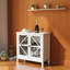 Kitchen Cabinet With Double Glass Doors