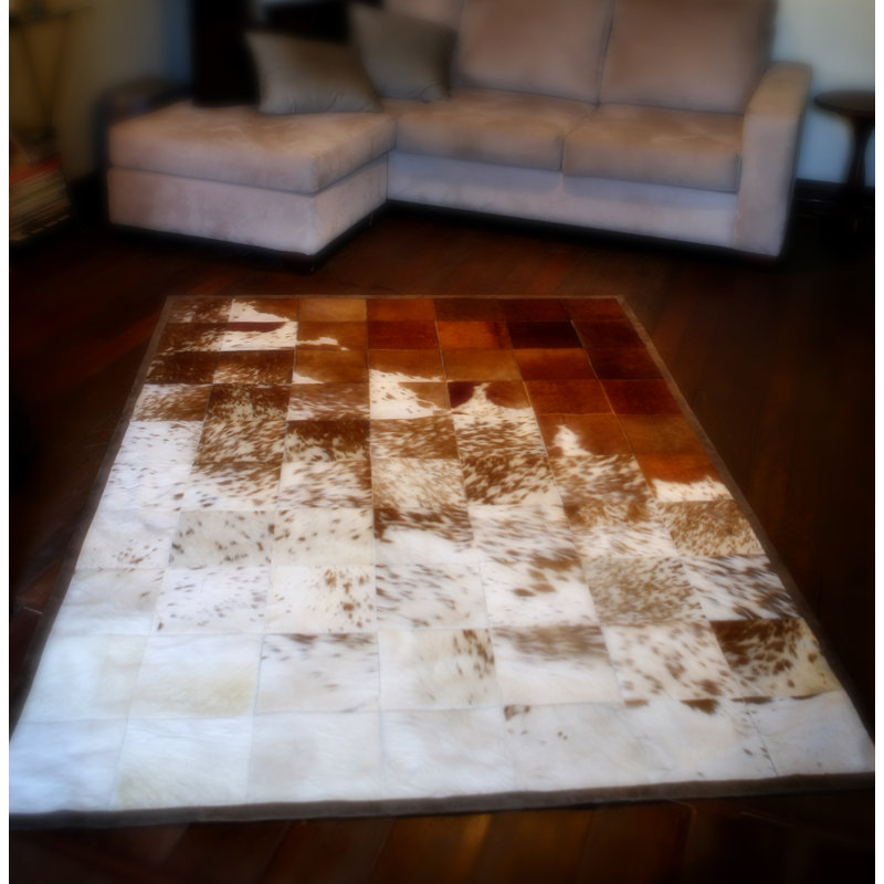 Gaucho Cowhide Area Rug, Rectangle 2' x 3'