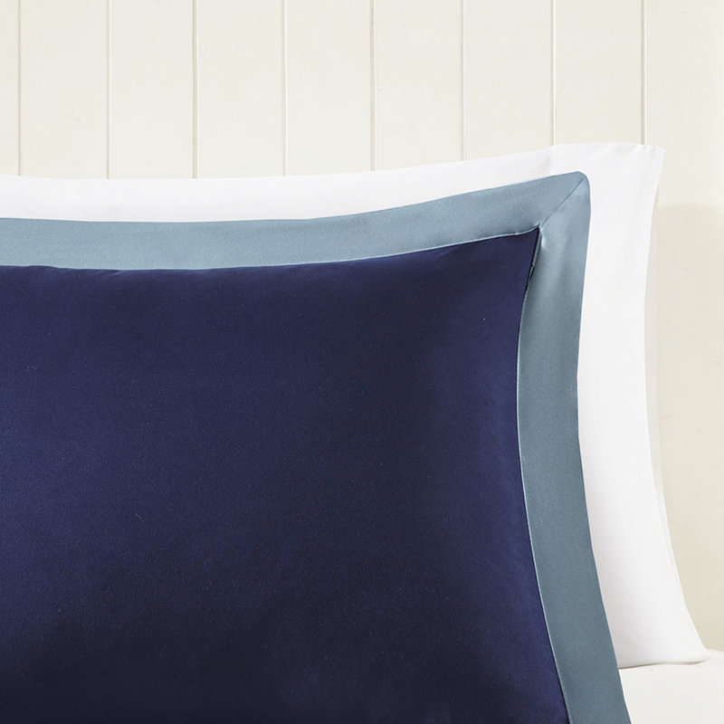3m Comforter With Reversible Pattern And Odor Neutralizing Treatment 100% Down Alternative Flanged Shams