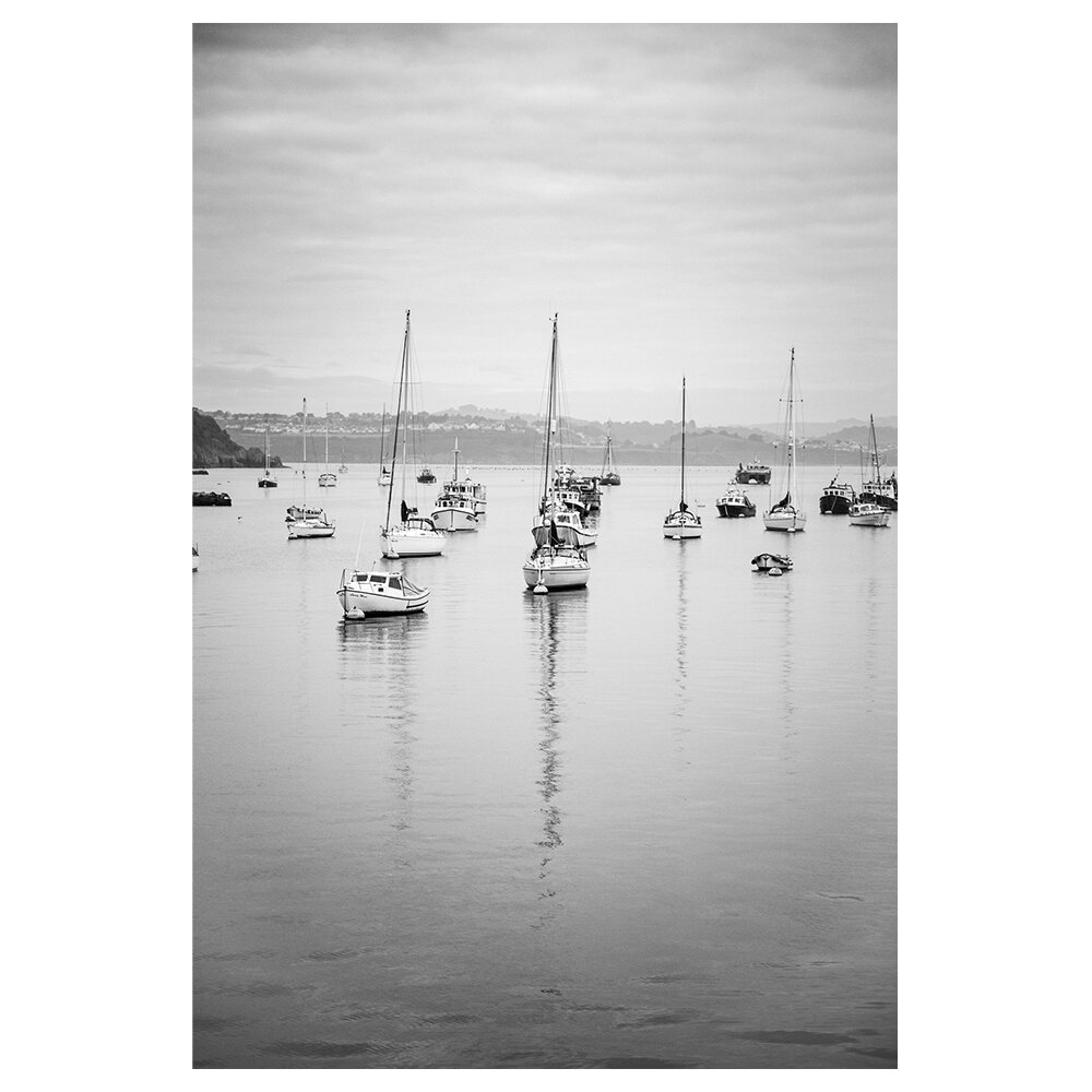 Leinwandbild Boote im Hafen