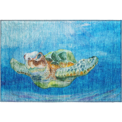 Premium Machine Washable Mayfield AMF148 Ocean Rug