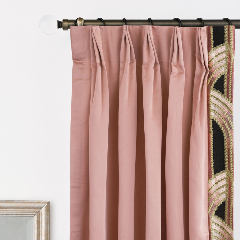 Arwen Room Darkening Curtain Single Panel, 40" W x 84" L, Left