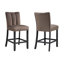 Magnifique ensemble de 2 chaises en microfibre touffetée et capitonnée Channel