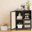 Buffet en rotin avec tablette réglable, buffet avec tiroirs pour le salon, la cuisine, le vestibule-458882190