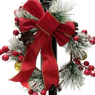 22m Christmas Wrapping Ribbon Slim Festival Props Xmas Wreath Tree Ornament