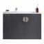 Ensemble de meuble-lavabo sophistiqué avec rangement latéral et fabrication durable