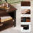Trapeze Coffee Table, Iron Legs – Walnut-1452803419