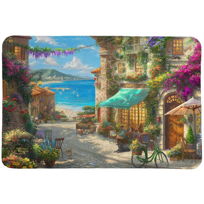 Thomas Kinkade Italian Café Memory Foam Rug