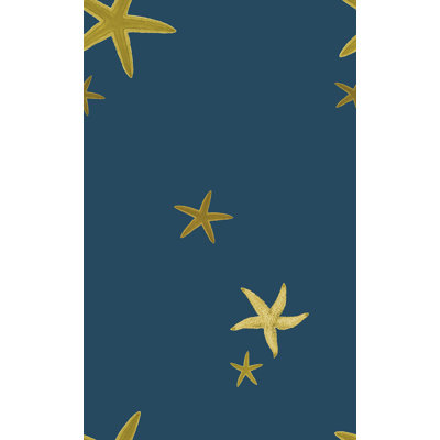Sea Stars 33' L x 20.5" W  Wallpaper Roll