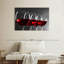 Red Wine Row sur impression sur toile-1557244399