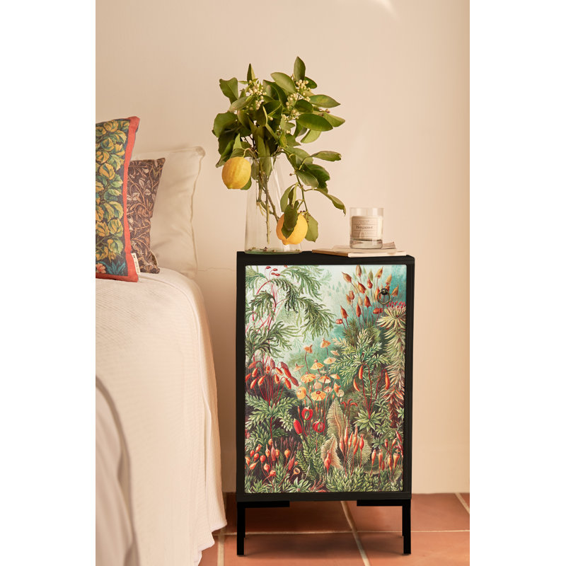 Clematite 40cm W Solid Wood Bedside Table