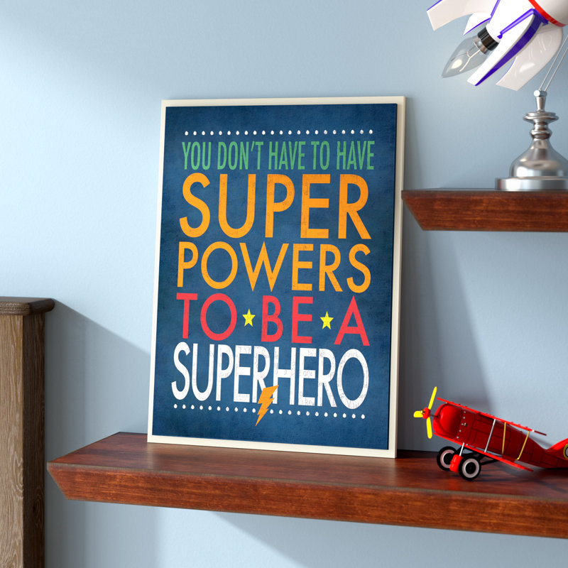 Plaque murale Abernathy Superhero