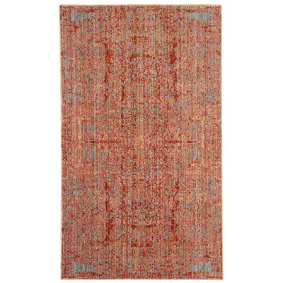 Tapis abstrait rouge