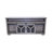 65.3" TV Stand With LED Light Strips And Iron Mesh Barn Door Y Decorative Strip Country Grey Farmhouse Style-652014482