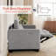 62.2'' Zero Clearance Recliner Power Recliner Loveseat Sofa with Adjustable Headrest for Small Space-554473981