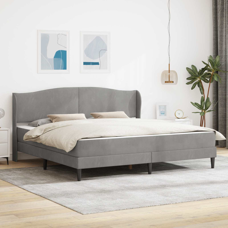 Bed, Light Grey, Super King (6')