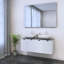Meuble-lavabo double 47,2 po avec comptoir Karaya-2070382900-2070382902