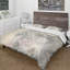 Ensemble de housse de couette en microfibre grise moderne et contemporaine-38757391