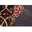 Tapis oriental noir / jaune / rouge en laine noué à la main 8 pi 3 po x 9 pi 10 po Bahily