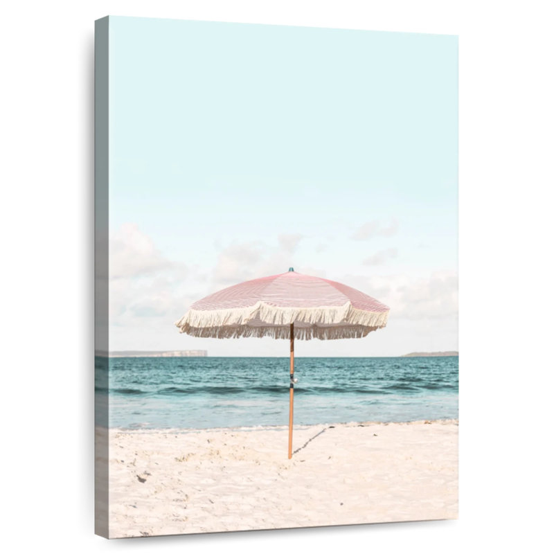 Gillard Pink Umbrella, 51" H x 34" W