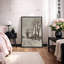 Illustration de paysage de route de campagne d'hiver, photos de chambre de ferme rustique d'hiver, impression sur toile encadrée-2032000940-2032000936