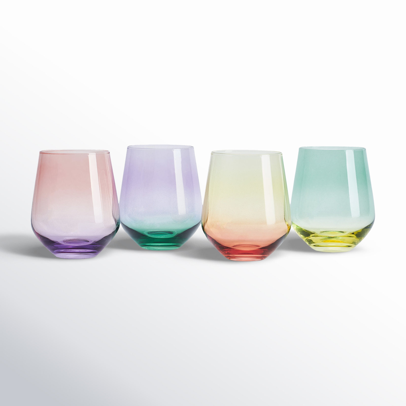 Chroma Set of 4 Stemless Wine Glasses - Thumbnail 3