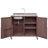 39.4" Outdoor Kitchen Island With Sink-1799635905