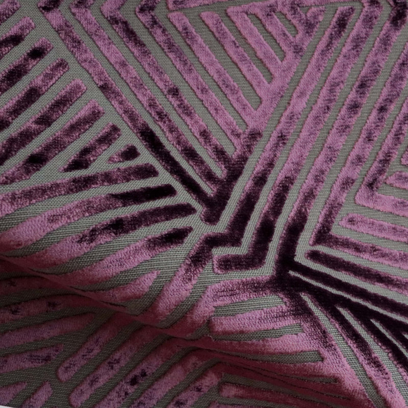 Otis-Aurora Burnout Velvet Fabric, Domino