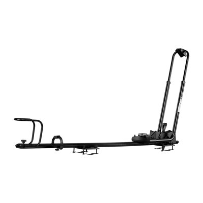 Roof Bike Rack 44 lbs Capacity, Single Bike Carrier with Dual-Arm Design, Rooftop Mount for Cars and SUVs, Durable Aluminum Alloy & Steel Construction, Foldable with Secure Locking System, Black