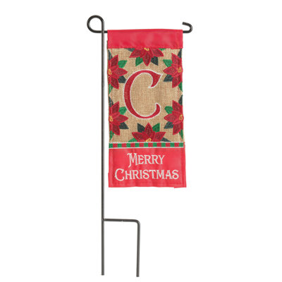  Elenis Mini Flag Christmas Monogram 4x8.5