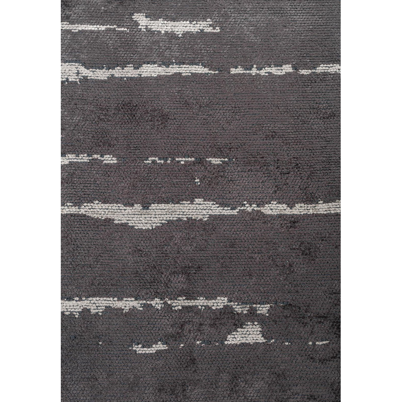 Delanty Abstract Hand Loom Indoor / Outdoor Area Rug, Rectangle 7'10" x 11'2"