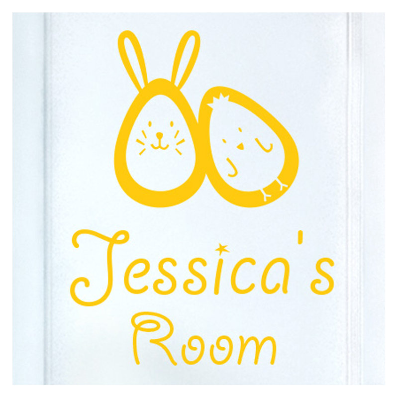 Animals Wall Decal, Dark Yellow