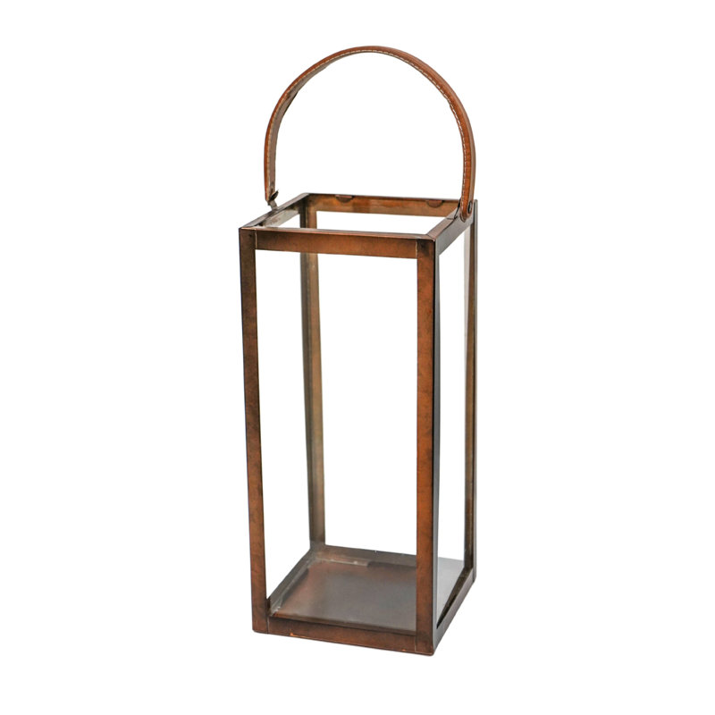Metal Floor Lantern, 60cm H x 25cm W x 25cm D