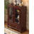 35.43" Brown Standard Solid Wood Wine Cabinets & Curio Cabinets